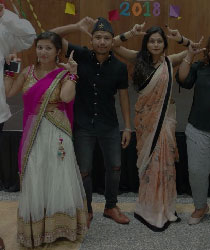 International Students at Dashain Celebration