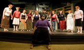 "Medea" cast members rehearse